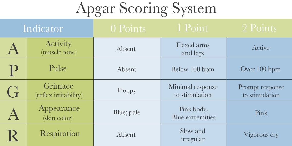 Apgar Scoring System - Diagnosing Cerebral Palsy, HIE and Birth Injuries