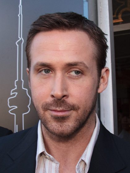 Ryan Gosling with strabismus