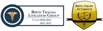 Birth Trauma Litigation Group and Birth Injury Attorneys badges
