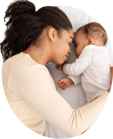 mom with baby